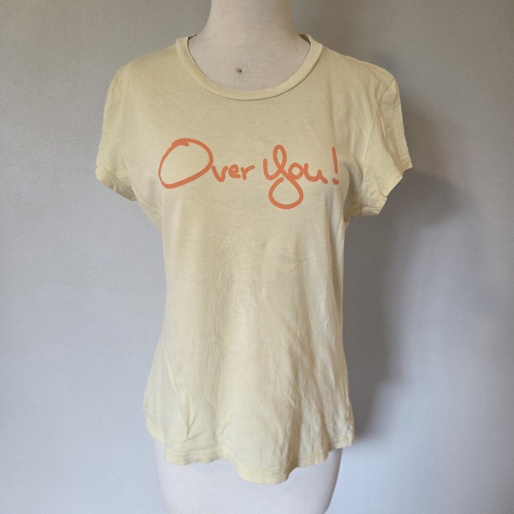 Vintage 90s Y2k Aeropostale Womens Over You Baby Tee T Shirt Size XL Abercrombie